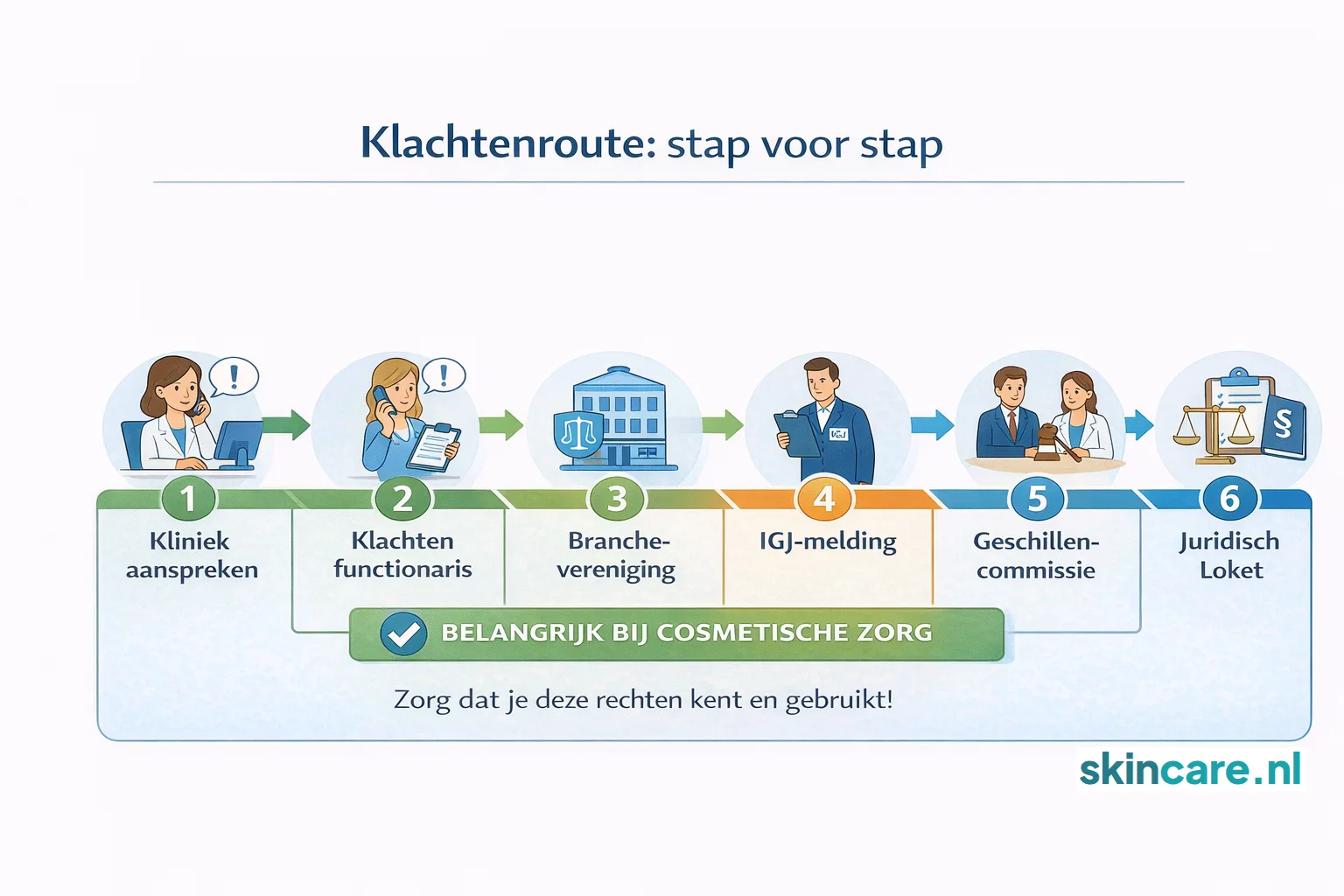 Klachtenroute: stap voor stap